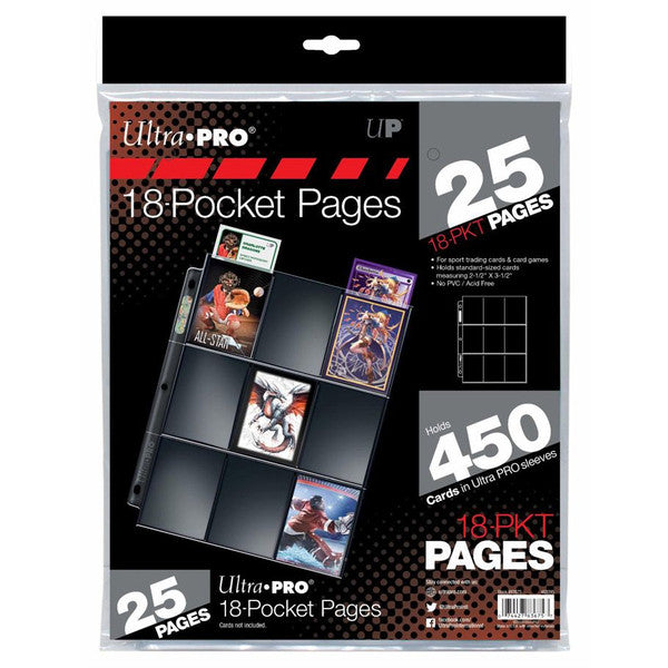 Ultra Pro Silver Series 18Pocket Pages 25 Ct