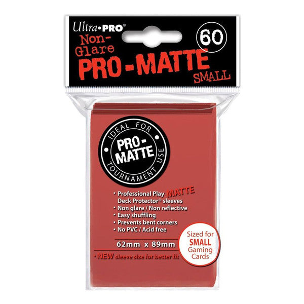 Ultra Pro Red Deck Protector Pro Matte Small 60 Sleeves