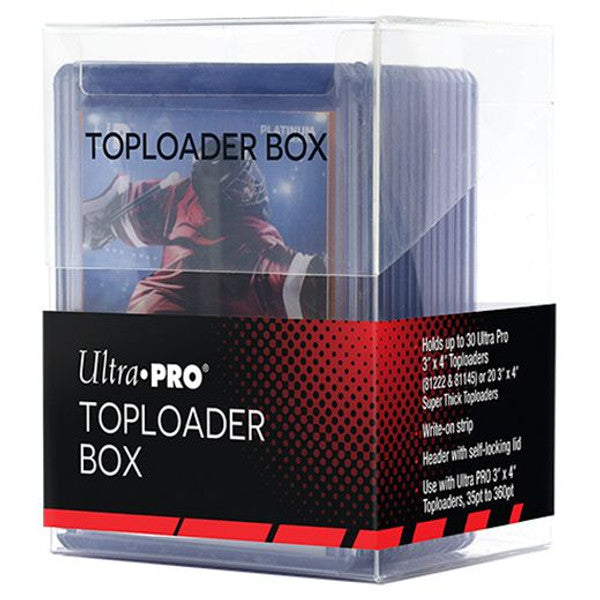 Ultra Pro Toploader Storage Box Clear Transparent