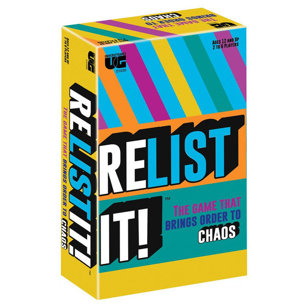 University Games Relist It Family Party Game 2 to 4 Players