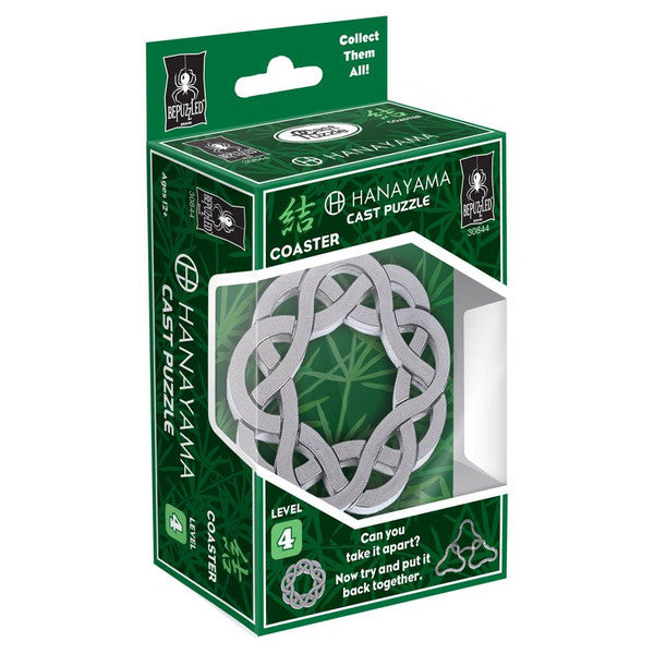 University Games Hanayama Coaster Metal Brainteaser Puzzle Level 4