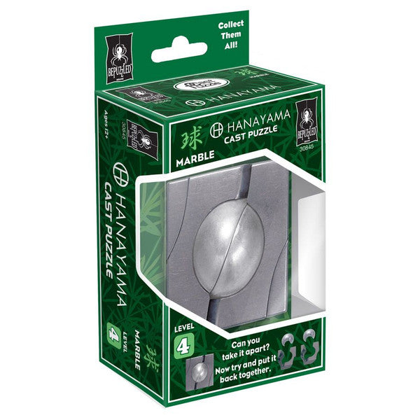 University Games Hanayama Marble Metal Brainteaser Mensa Rated Level 4 Main image