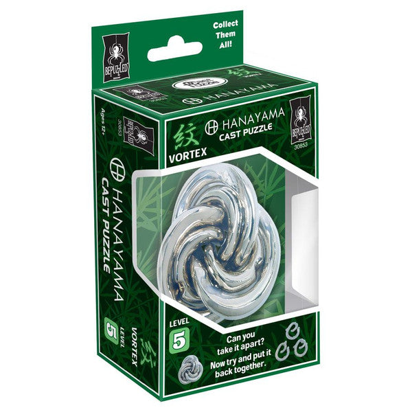 University Games Hanayama Vortex Metal Brainteaser Mensa Rated Level 5 Main image