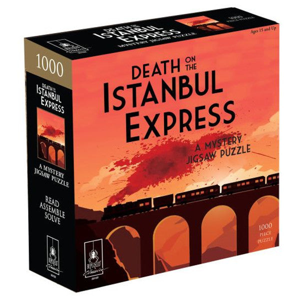 University Games Classic Mystery Puzzle Death on the Istanbul Express Orange 100