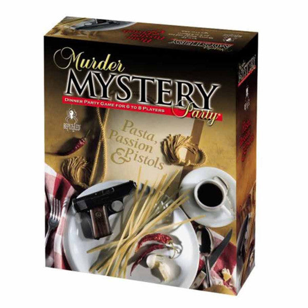 University Games Pasta Passion Pistols Murder Mystery Party Game