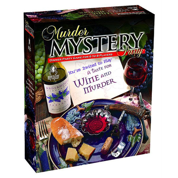 University Games A Taste for Wine and Murder Mystery Party Night