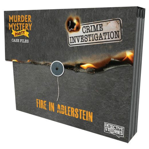 University Games Murder Mystery Party Case Files Fire in Adlerstein Ages 14+