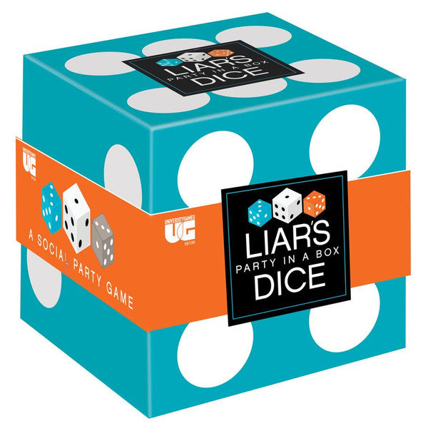 University Games Liar's Dice Party Game with Dice Cups and Colored Dice Main image