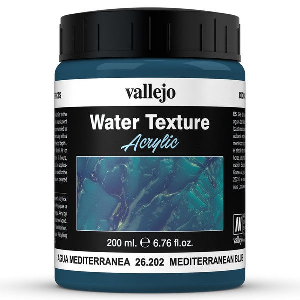 Vallejo De Water Mediterranean Blue Diorama Fx Textures 200ml