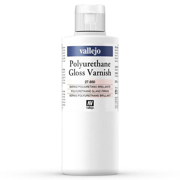 Vallejo Auxiliaries Gloss Varnish Polyurethane Clear Coat 200ml