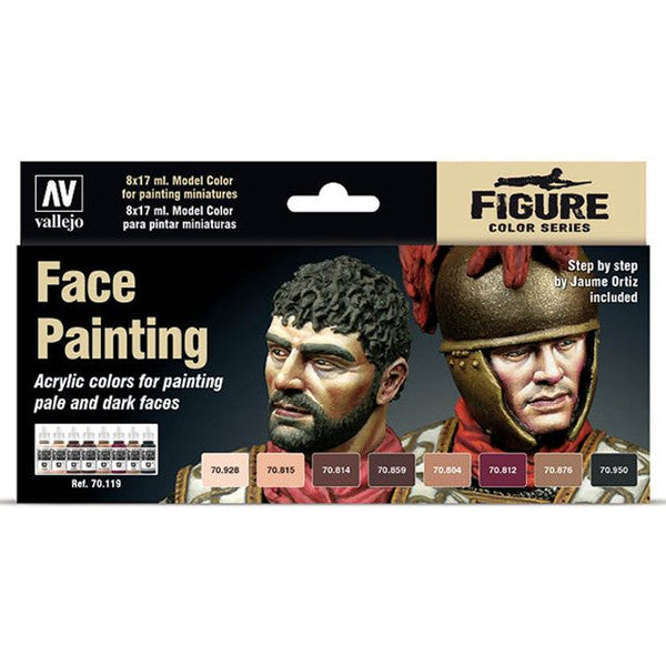 Vallejo Model Color Effects Faces Painting Set 8