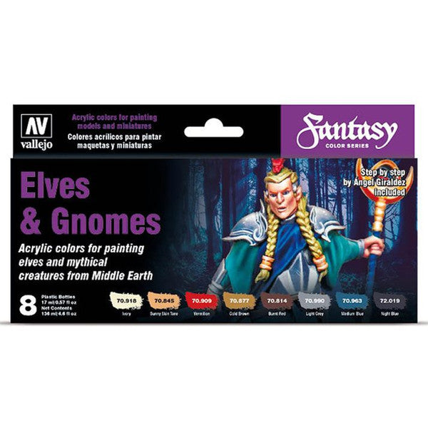 Vallejo Gnomes Model Color Fantasy Elves And Gnomes Set