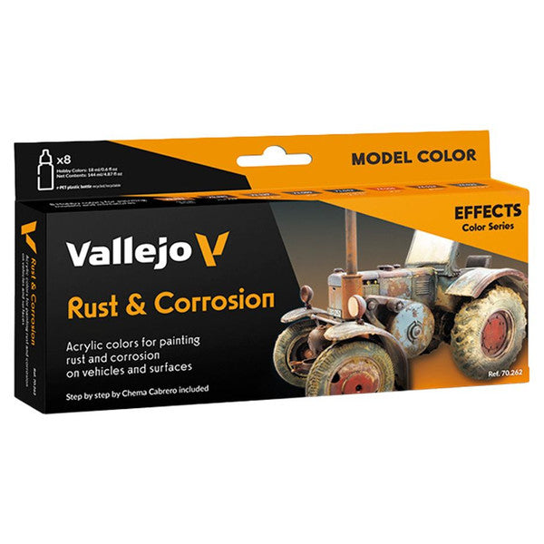 Vallejo Edition Model Color Effects Rust And Steel With Brushes Main image