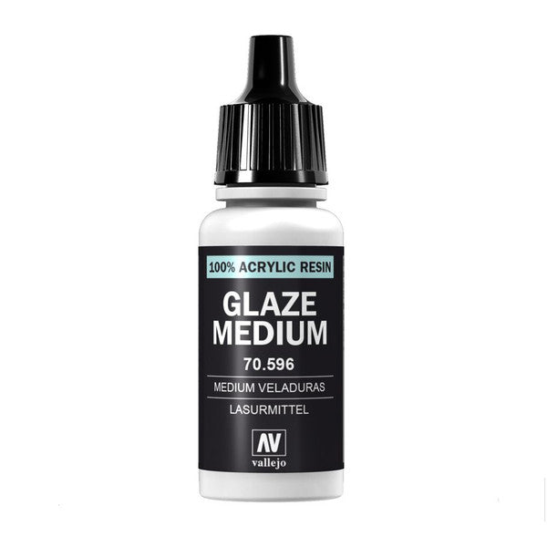 Vallejo Mc Aux Glaze Medium Transparent Slow Drying 18ml