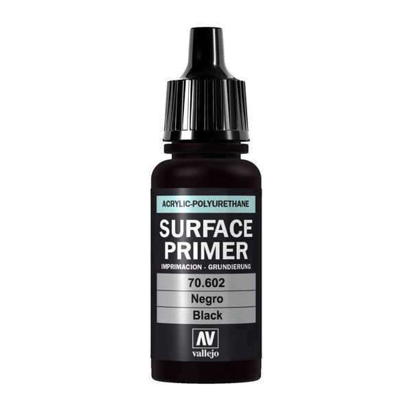 Vallejo Game Air Primer Black Matte Fast Drying Surface Color 18ml Main image