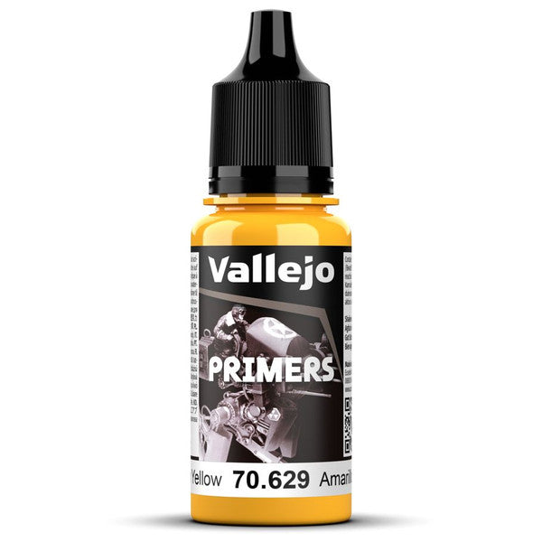 Vallejo Game Air Primer Sun Yellow Matte Fast Drying Surface Color 18ml