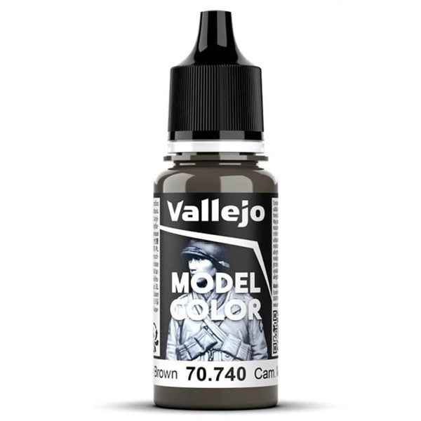 Vallejo Model Color Matte Opaque Acrylic Paint 18ml Cam Middle Brown Main image