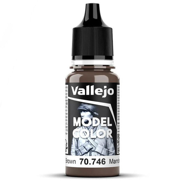 Vallejo Model Color Matte Opaque Acrylic Paint 18ml Chestnut Brown