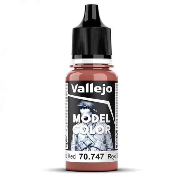 Vallejo Model Color Matte Opaque Acrylic Paint 18ml Faded Red