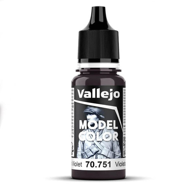 Vallejo Model Color Matte Opaque Acrylic Paint 18ml Black Violet