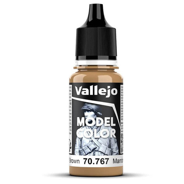 Vallejo Model Color Matte Acrylic Paint Desert Brown 18ml