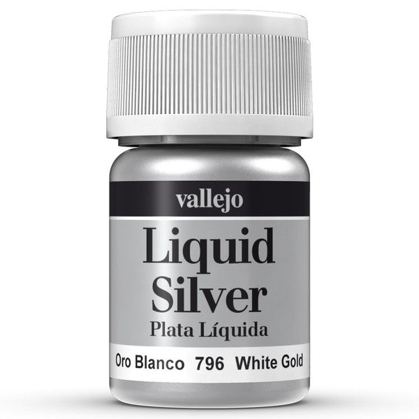 Vallejo Metal White Gold Highly Pigmented Waterproof Paint 35ml