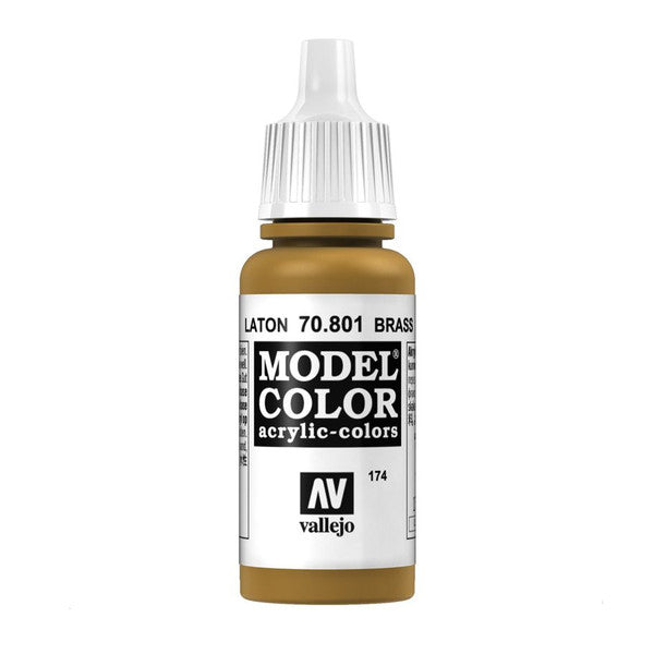 Vallejo Metallic Brass Acrylic Paint 18ml