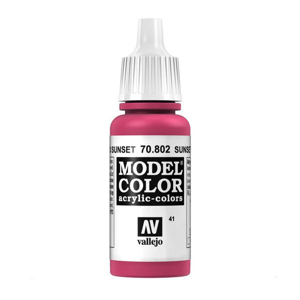 Vallejo Matt Sunset Red Acrylic Paint 18ml