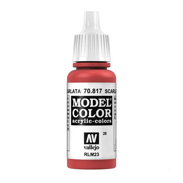 Vallejo Scarlet Acrylic Paint 18ml