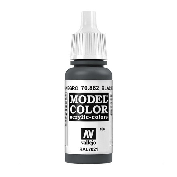 Vallejo Matt Black Grey Acrylic Paint 18ml Main image