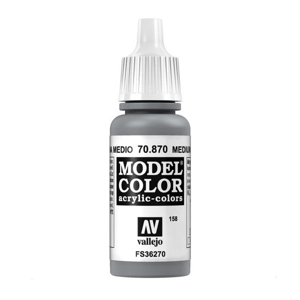 Vallejo Matt Medium Sea Grey Acrylic Paint 18ml