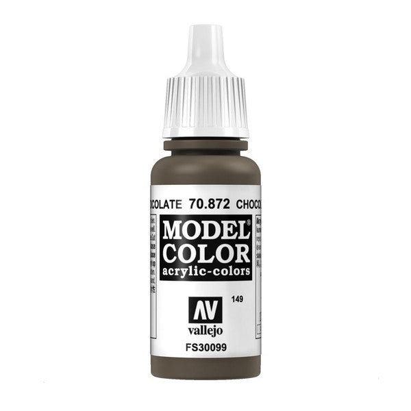Vallejo Matt Chocolate Brown Acrylic Paint 18ml Main image