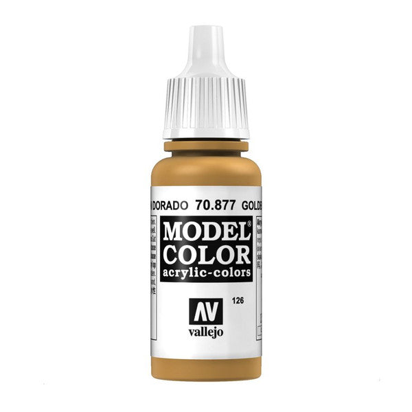 Vallejo Matt Goldbrown Acrylic Paint 18ml Main image