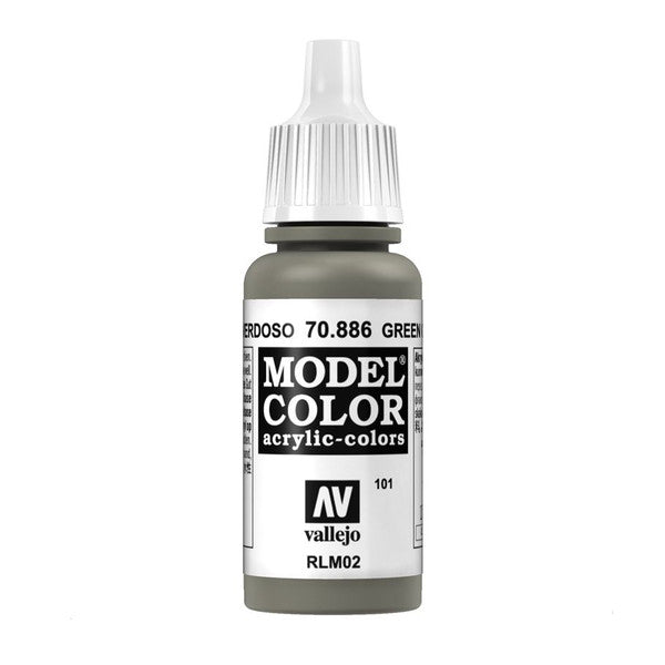 Vallejo Model Color Matt Green Grey Acrylic Paint 18ml