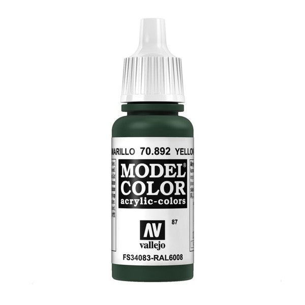 Vallejo Model Color Matt Yellow Olive Acrylic Paint 18ml
