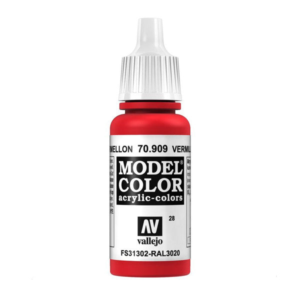 Vallejo Mc Matt Vermillion Red Acrylic Paint 18ml