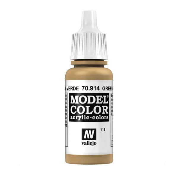Vallejo Mc Matt Green Ochre Acrylic Paint 18ml