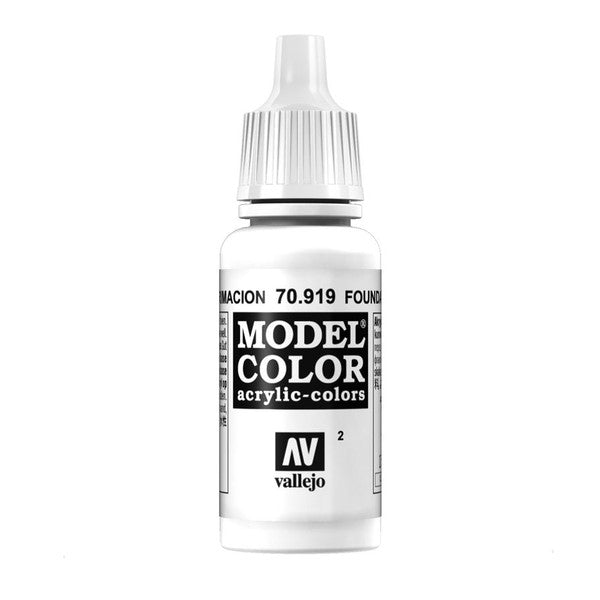 Vallejo Mc Matt Cold White Foundation Acrylic Paint 18ml