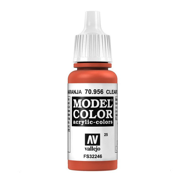 Vallejo Clear Orange Acrylic Paint 18ml