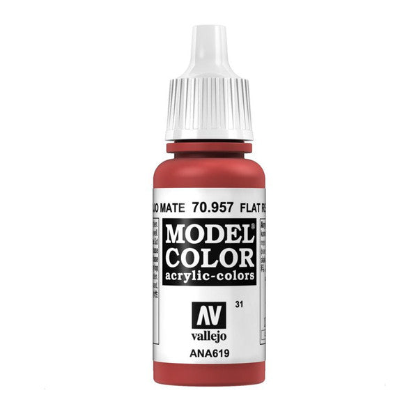 Vallejo Flat Red Acrylic Paint 18ml