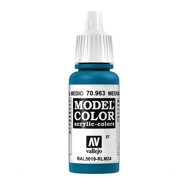 Vallejo Medium Blue Acrylic Paint 18ml