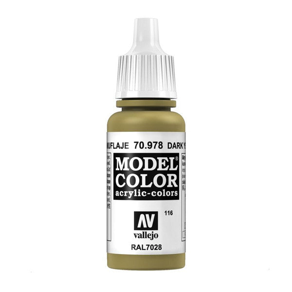 Vallejo Mc Matt Dark Yellow Acrylic Paint 18ml