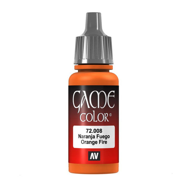 Vallejo Game Color Orange Fire Acrylic Paint 18ml