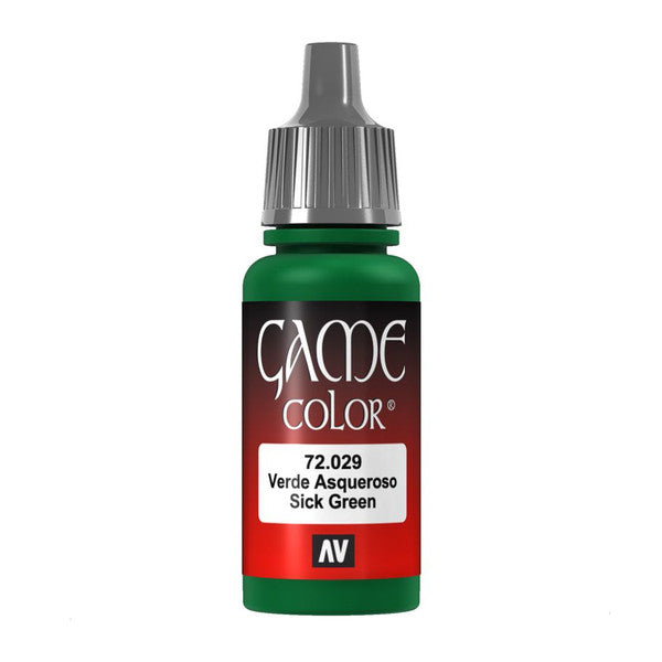Vallejo Game Color Sick Green Paint, 17ml