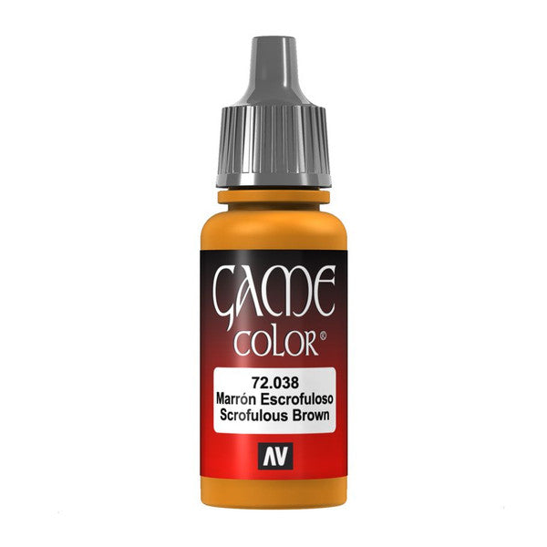 Vallejo Game Color Scrofulous Brown Acrylic Paint 18ml