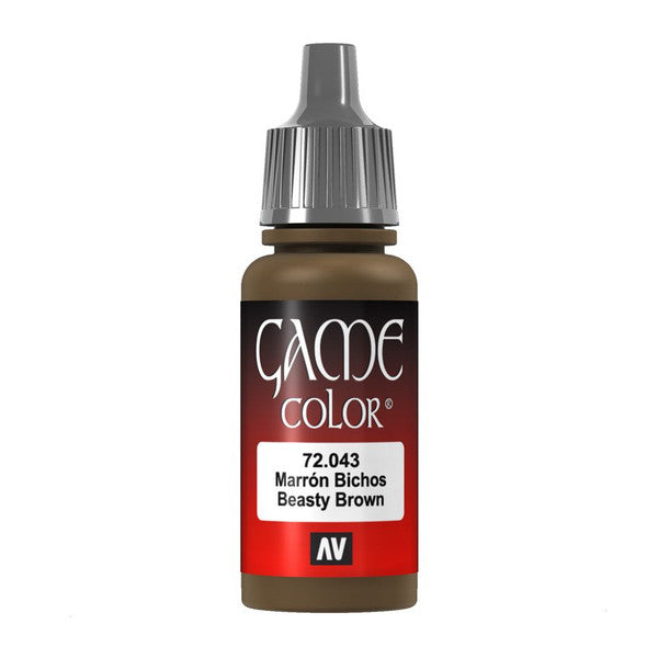 Vallejo Game Color Beasty Brown Acrylic Paint 18ml