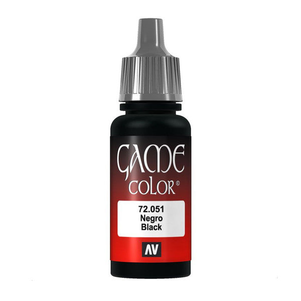 Vallejo Game Color Acrylic Paint Chaos Black 18ml
