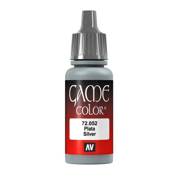 Vallejo Game Color Acrylic Paint Metallic Silver 18ml Main image