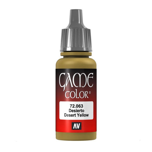 Vallejo Game Color Desert Yellow Acrylic Paint 18ml Main image