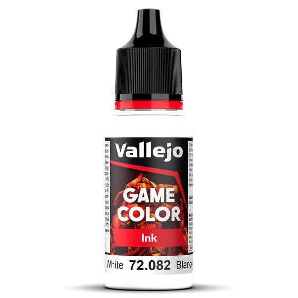 Vallejo Game Color Ink White Satin Finish Paint 18ml